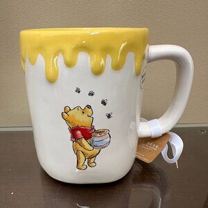 Rae Dunn DISNEY Collection WINNIE the POOH 2-Sided - NWT - Hunny dripped trim!